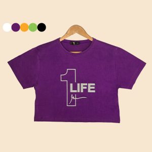 تیشرت کراپ طرحدار one